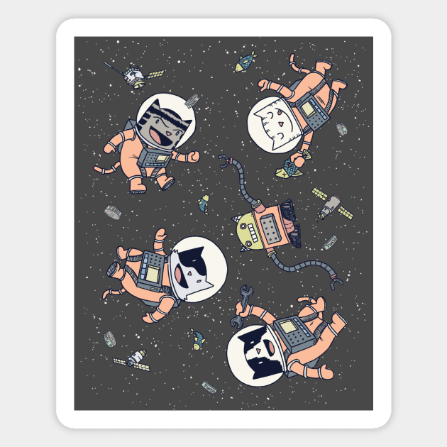 CatStronauts Magnet by DrewBrockington